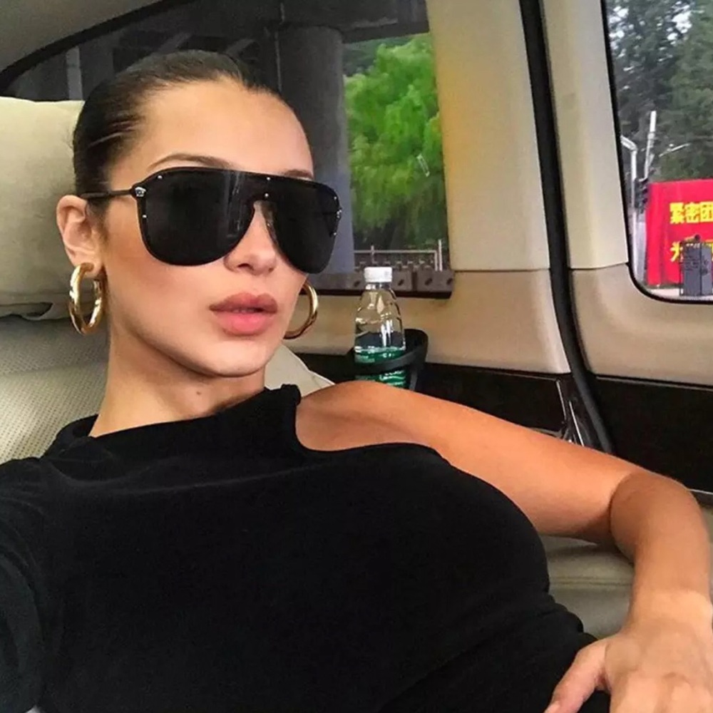 Chunky Huggie Gold Hoop Earrings